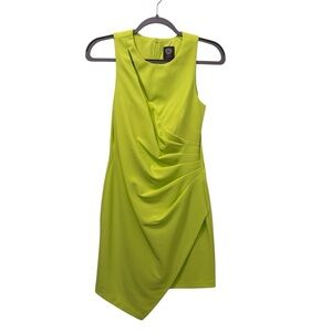 Vince Camuto Asymmetrical Lime Dress